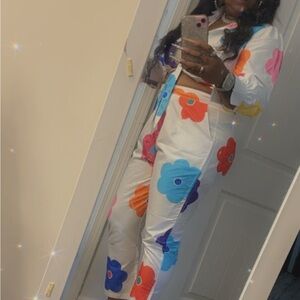 2 pc large floral set